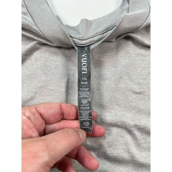 Vuori Long Sleeve Halo Crew Dream Knit Pale Grey Heather Size Large Long Sleeve - Picture 5 of 10